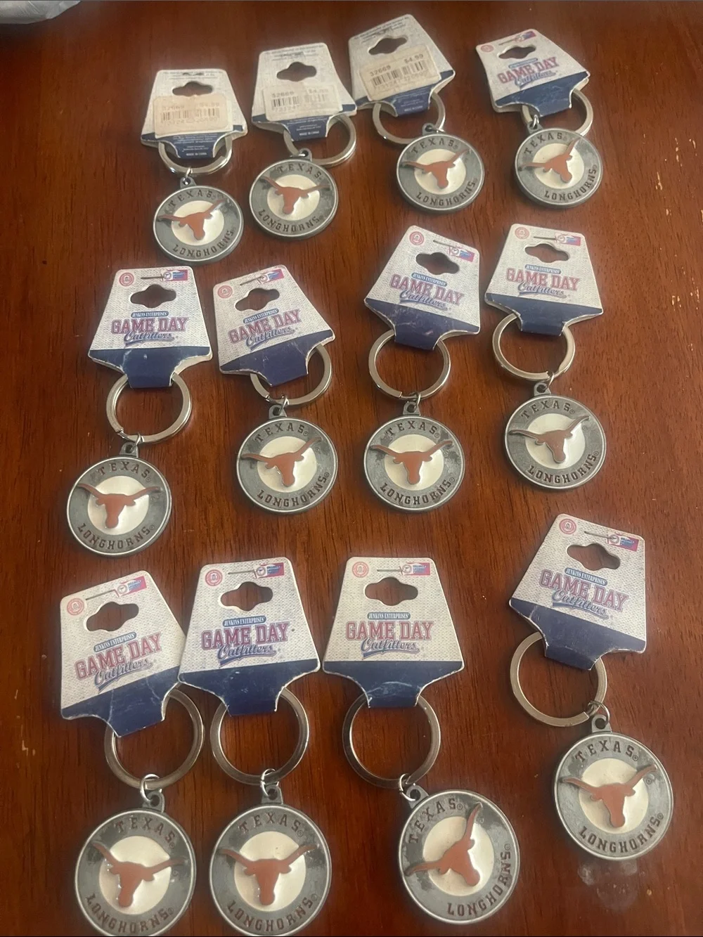 Texas Longhorns Game Day Keychain - Orange and Silver